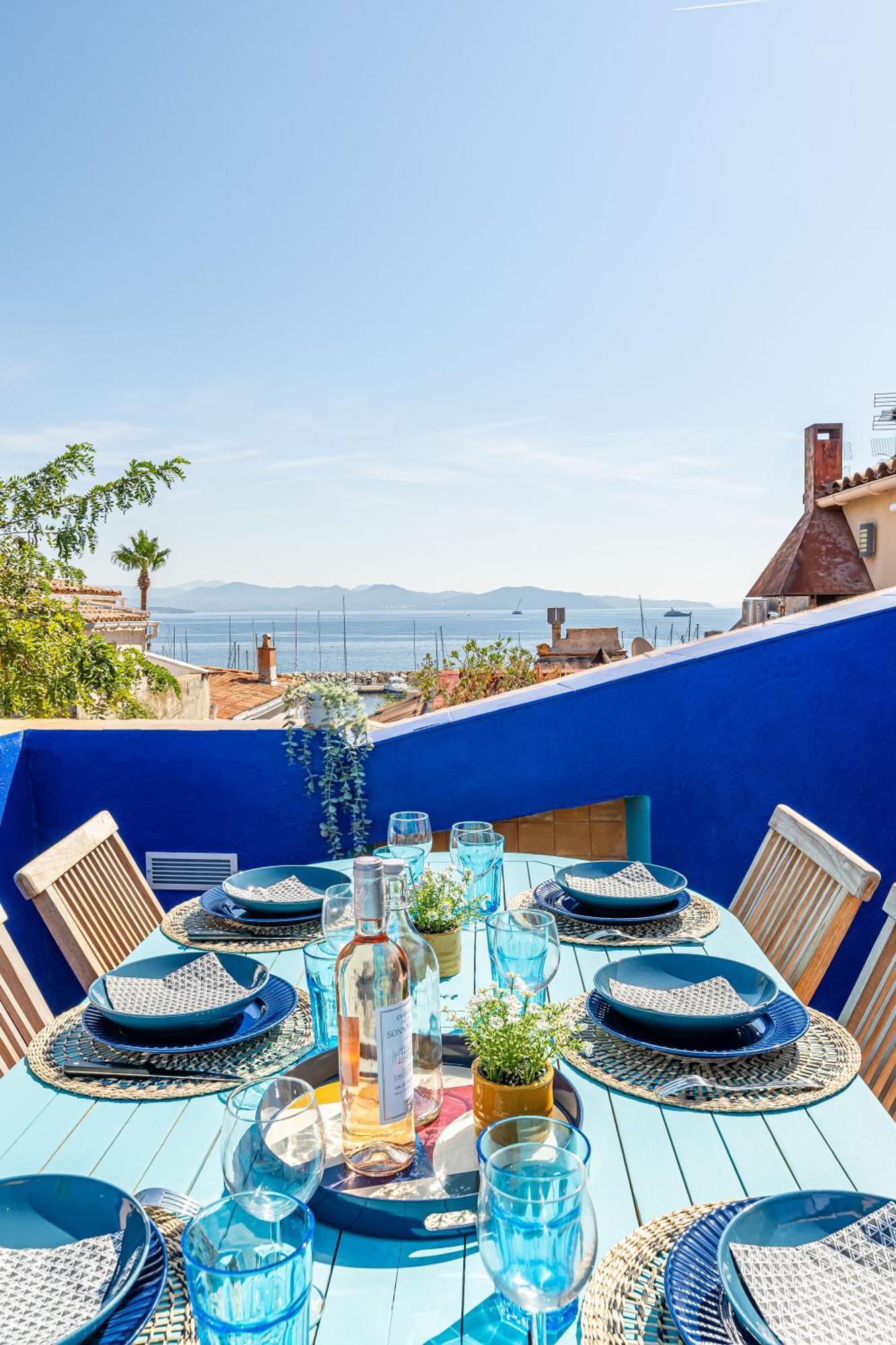 Casa Azul - Magnifique Duplex Coeur Historique 4 Chambres Avec Terrasse Vue Mer La Ciotat Exteriör bild